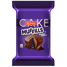 BRITANNIA MUFFILS DOUBLE CHOCO CAKE10/
